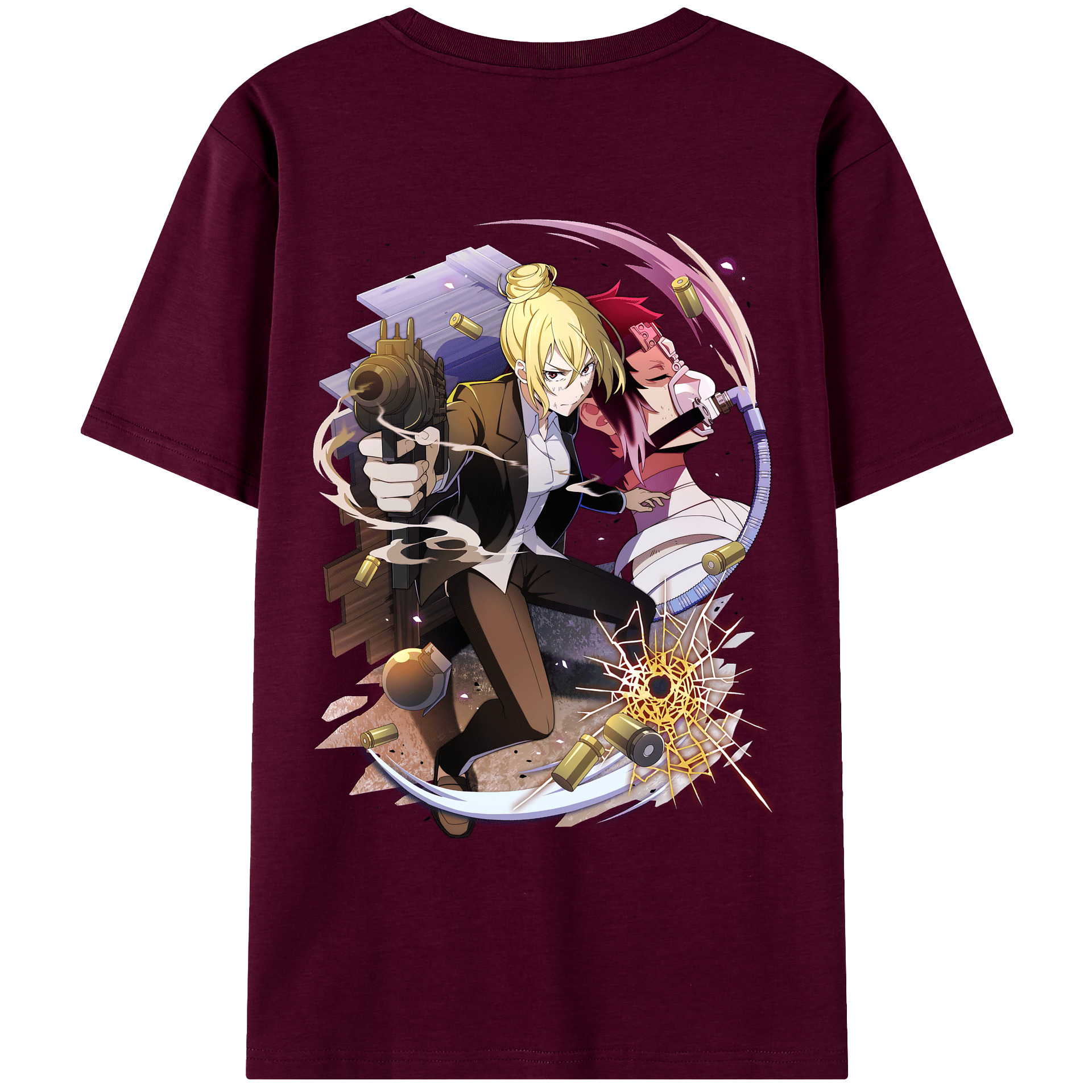 （画像用） 文豪ストレイドッグス Bungo Stray Dogs レディース半袖Tシャツ(バックプリント)